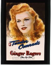 9m623 TENDER COMRADE 8x10 transparency 1990s advertising art of beautiful Ginger Rogers!