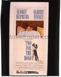 9m626 TWO FOR THE ROAD 8x10 transparency 1990s Audrey Hepburn & Albert Finney on the three-sheet!