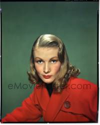 9m283 VERONICA LAKE 8x10 transparency 1940s head & shoulders portrait by A.L. Whitey Schafer!