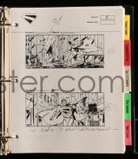 9m025 SUPERMAN RETURNS 12x12 storyboard binder 2006 contains 300 pages, code name Fly By!