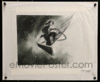 9m064 TREASURE PLANET group of 2 concept art drawing 2002 production pencil drawings by Michael Hobson!