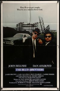 9p121 BLUES BROTHERS int'l 1sh 1980 John Belushi & Dan Aykroyd are on a mission from God!