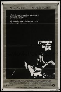 9p181 CHILDREN OF A LESSER GOD advance 1sh 1986 William Hurt & Best Actress winner Marlee Matlin!