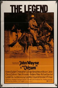 9p184 CHISUM 1sh 1970 BIG John Wayne, the legend, the hero, the man, the winner, the western!