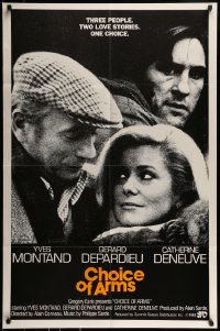 9p186 CHOICE OF ARMS 1sh 1983 Catherine Deneuve, Gerard Depardieu, Yves Montand