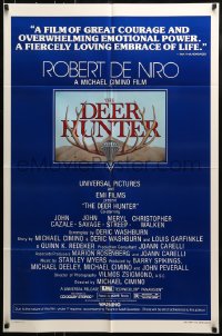 9p239 DEER HUNTER 1sh 1978 directed by Michael Cimino, Robert De Niro, Christopher Walken!