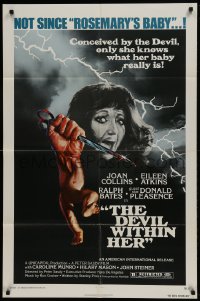 9p245 DEVIL WITHIN HER 1sh 1976 conceived by the Devil, only she knows what her baby really is!