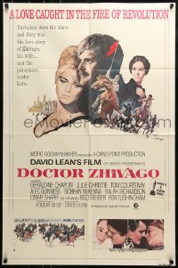 9p261 DOCTOR ZHIVAGO 1sh R1971 Omar Sharif, Julie Christie, David Lean English epic, Terpning art!