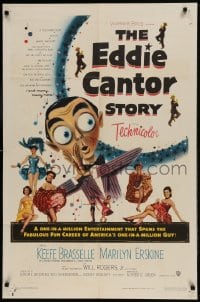9p276 EDDIE CANTOR STORY 1sh 1953 Keefe Brasselle, Marilyn Erskine, Aline MacMahon!