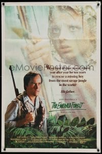 9p283 EMERALD FOREST 1sh 1985 directed by John Boorman, Powers Boothe, based on a true story!
