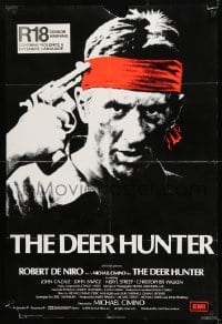 9p240 DEER HUNTER English 1sh 1979 directed by Michael Cimino, Robert De Niro, Russian Roulette!