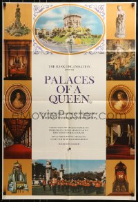 9p644 PALACES OF A QUEEN English 1sh 1967 English royalty, narrated by Michael Redgrave!