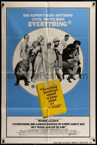 9p293 EVERYTHING YOU ALWAYS WANTED TO KNOW ABOUT SEX style B 1sh 1972 Woody Allen directed!