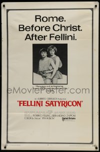 9p302 FELLINI SATYRICON int'l 1sh 1970 Federico's Italian cult classic, Rome before Christ!