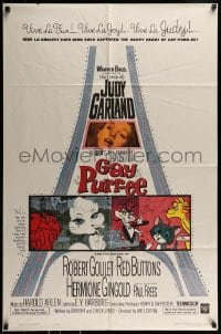 9p352 GAY PURR-EE 1sh 1962 Judy Garland, Robert Goulet, Red Buttons, cartoon cats!