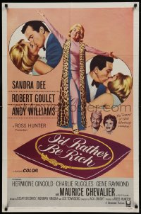 9p447 I'D RATHER BE RICH 1sh 1964 sexy Sandra Dee with Robert Goulet & Andy Williams!