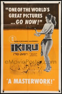 9p448 IKIRU 1sh 1960 Akira Kurosawa's brilliant drama of modern Tokyo!