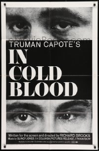 9p451 IN COLD BLOOD 1sh 1968 Richard Brooks directed, Robert Blake, Scott Wilson, Truman Capote!