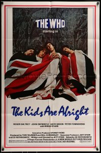 9p485 KIDS ARE ALRIGHT 1sh 1979 Jeff Stein, Roger Daltrey, Peter Townshend, The Who, rock & roll!