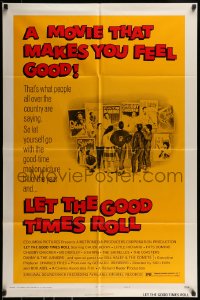 9p506 LET THE GOOD TIMES ROLL style D 1sh 1973 Chuck Berry, Bill Haley & real '50s rockers!