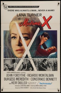 9p526 MADAME X 1sh 1966 sexy Lana Turner always had a man, but never a name!
