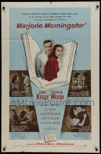 9p543 MARJORIE MORNINGSTAR 1sh 1958 Gene Kelly, Natalie Wood, from Herman Wouk's novel!