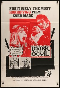 9p544 MARK OF THE DEVIL 1sh 1972 Hexen bis aufs Blut gequalt, horrifying exorcism!