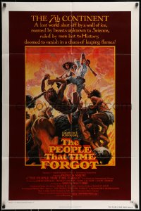 9p662 PEOPLE THAT TIME FORGOT 1sh 1977 Edgar Rice Burroughs, a lost continent shut off by ice!