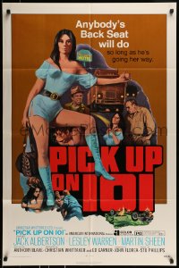 9p667 PICK UP ON 101 1sh 1972 sexy Lesley Ann Warren knows where she wants to go!