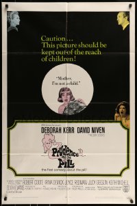 9p693 PRUDENCE & THE PILL style B 1sh 1968 Deborah Kerr, David Niven, Geeson, birth control comedy!