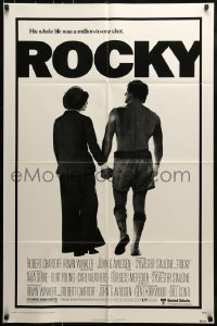 9p734 ROCKY 1sh 1976 boxer Sylvester Stallone, John G. Avildsen boxing classic!