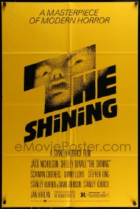 9p789 SHINING studio style 1sh 1980 Stephen King & Stanley Kubrick, iconic art by Saul Bass!