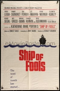 9p790 SHIP OF FOOLS 1sh 1965 Stanley Kramer's movie based on Katharine Anne Porter's book!