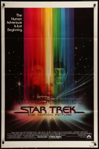 9p834 STAR TREK 1sh 1979 Shatner, Nimoy, Khambatta and Enterprise by Peak!