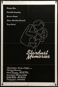 9p840 STARDUST MEMORIES 1sh 1980 directed by Woody Allen, constellation art by Burt Kleeger!