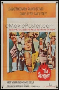 9p859 STRIPPER 1sh 1963 the story of the men who led sexy Joanne Woodward to be a stripper!