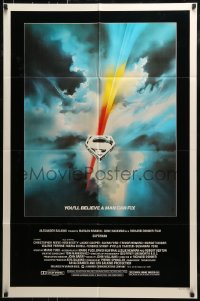 9p866 SUPERMAN 1sh 1978 DC superhero Christopher Reeve, Gene Hackman, Marlon Brando