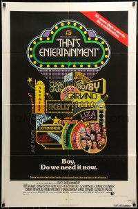 9p897 THAT'S ENTERTAINMENT 1sh 1974 classic MGM Hollywood scenes, it's a celebration!