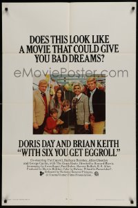 9p985 WITH SIX YOU GET EGGROLL 1sh 1968 Doris Day, Brian Keith, Pat Carroll, Barbara Hershey!