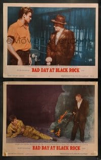 9r870 BAD DAY AT BLACK ROCK 2 LCs 1955 Spencer Tracy, Robert Ryan & John Ericson!