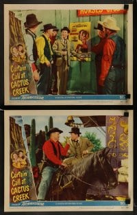 9r884 CURTAIN CALL AT CACTUS CREEK 2 LCs 1950 Donald O'Connor, and western cowboy Joe Sawyer!