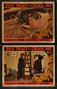 9r889 DICK TRACY VS. CRIME INC. 2 chapter 1 LCs 1941 Ralph Byrd as Chester Gould's detective, full-color!