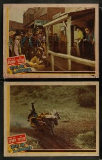 9r930 LITTLE JOE, THE WRANGLER 2 LCs 1942 Johnny Mack Brown & Tex Ritter in western action!
