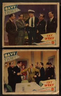 9r946 NAVY SECRETS 2 LCs 1939 cool images of Grant Withers, Craig Reynolds, Fay Wray in one!