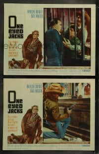 9r955 ONE EYED JACKS 2 LCs 1961 great images of star & director Marlon Brando!