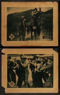 9r956 OUTLAWED 2 LCs 1921 western cowboy images of Carolyn Wagner, Bill Patton, Buck Connors!
