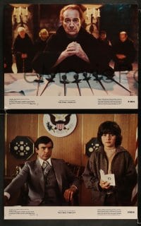 9r291 OMEN 3 - THE FINAL CONFLICT 8 color 11x14 stills 1981 images of Sam Neill as President Damien!