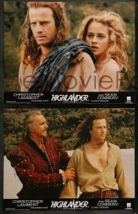 9r003 HIGHLANDER 17 English LCs 1986 Christopher Lambert, Roxanne Hart, Sean Connery, immortals!