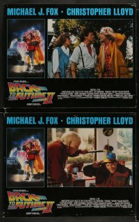 9r484 BACK TO THE FUTURE II 7 LCs 1989 Michael J. Fox & Christopher Lloyd, Struzan border art!