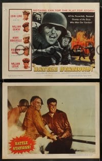 9r054 BATTLE STATIONS 8 LCs 1956 John Lund, William Bendix, the story of Navy flat tops!